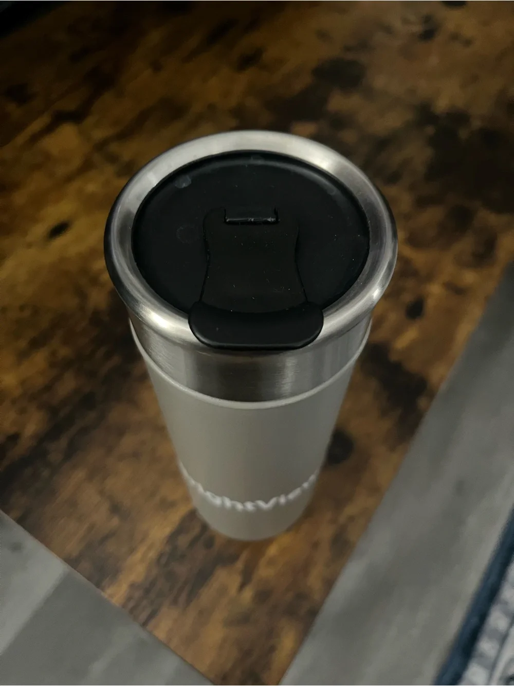 BrightView Stainless Steel Travel Bottle in Taupe
